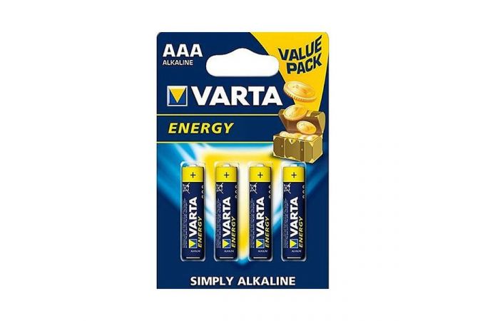 Батарейка алкалиновая VARTA ENERGY 4103 LR03 AAA/4BL (цена за блистер 4 шт)