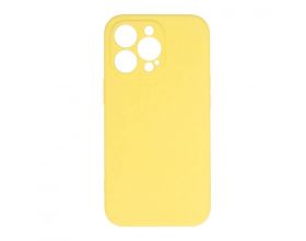 Чехол силиконовый для iPhone 15 Pro (6,1) тонкий (желтый)