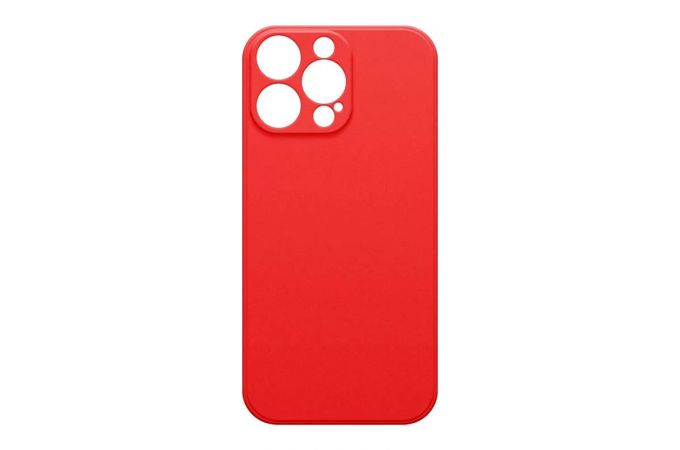 Чехол силиконовый для iPhone 15 Pro (6,1) тонкий (красный)