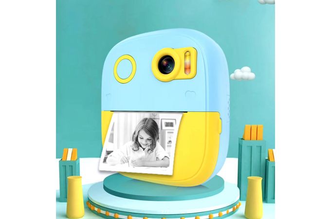 Детский фотоаппарат с печатью фото чб XO XJ04 front and rear dual camera children's printing camera (Free 3 Rolls of Thermal Paper) pink