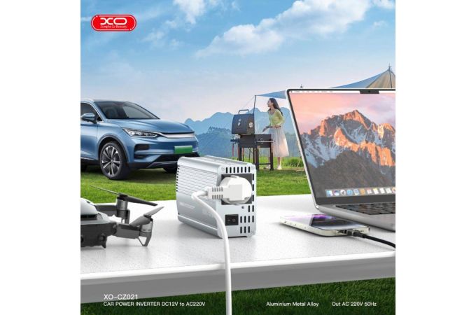 Автомобильный инвертор XO CZ021 220V/500W Silver