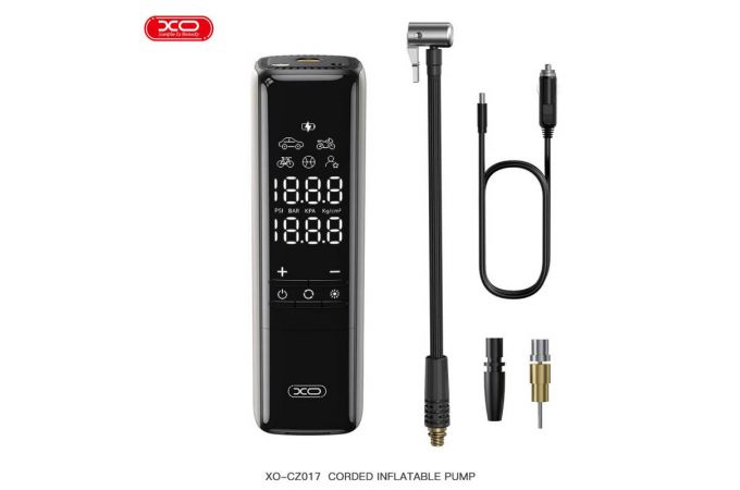 Компрессор автомобильный XO CZ017 Smart Mini Wired 22 Cylinders Black