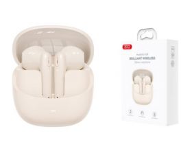 Наушники вакуумные беспроводные XO X39 Huanjing TWS Bluetooth Headset Beige