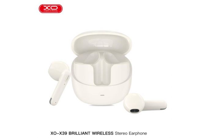 Наушники вакуумные беспроводные XO X39 Huanjing TWS Bluetooth Headset Beige