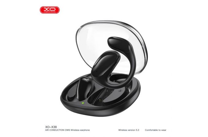 Наушники вакуумные беспроводные XO X38 Air Conduction OWS Bluetooth Headset Black