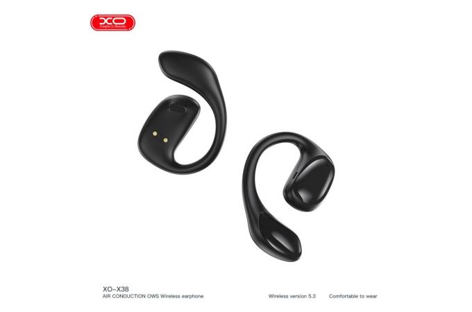 Наушники вакуумные беспроводные XO X38 Air Conduction OWS Bluetooth Headset Black