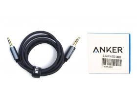 Кабель аудио AUX выход 3.5mm/выход 3.5 mm ANKER (1метр)