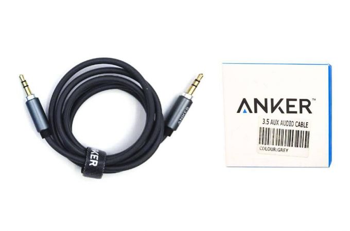 Кабель аудио AUX выход 3.5mm/выход 3.5 mm ANKER (1метр)