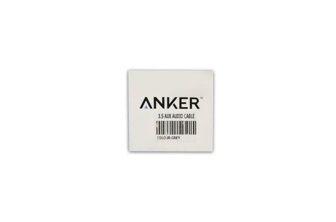 Кабель аудио AUX выход 3.5mm/выход 3.5 mm ANKER (1метр)