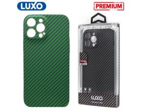Чехол для телефона LUXO CARBON iPhone 12 PRO MAX (зеленый)