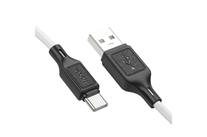 Кабель USB - USB Type-C HOCO X90 (белый) 1м силиконовый