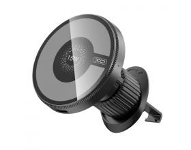 CX025 Magnetic Car Air Vent 15W Wireless Charger Black