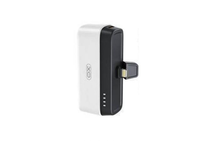 Универсальный дополнительный аккумулятор Power Bank XO PR244 (iP) Quick Charge Lighted Mobile Power with Holder 5000mAh White