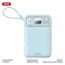 Универсальный дополнительный аккумулятор Power Bank XO PR243 22.5W Fully Compatible Digital Fast Charging r (comes with iP, TYPE-C cable)10000mAh Blue