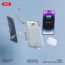 Универсальный дополнительный аккумулятор Power Bank XO PR243 22.5W Fully Compatible Digital Fast Charging r (comes with iP, TYPE-C cable)10000mAh Blue