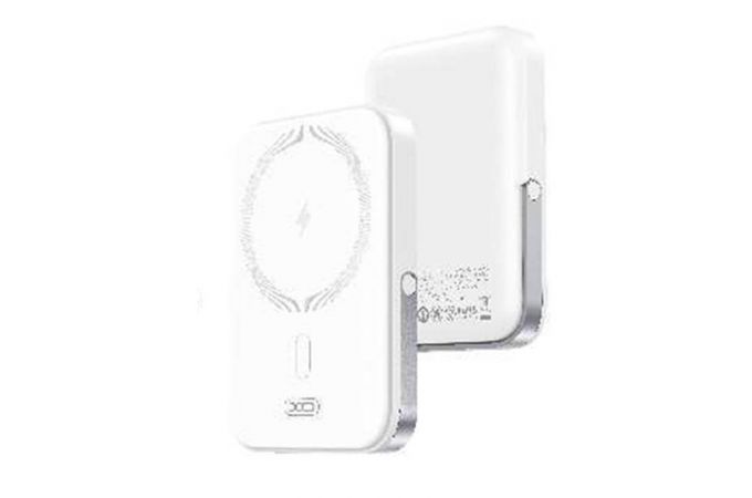 Универсальный дополнительный аккумулятор Power Bank XO PR242 15W magnetic wireless charging + PD20W C port fast r 5000mAh White