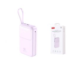 Универсальный дополнительный аккумулятор Power Bank XO PR234 22.5W+PD20W Fully Compatible Digital Fast Charging 20000mAh Purple