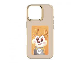 Чехол для телефона CREATIVE CASE 106 Phone 16 Pro Max, картинка меняется программно, (Бежевый)