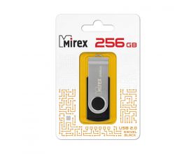 Флешка USB 2.0 Mirex SWIVEL BLACK 256Gb