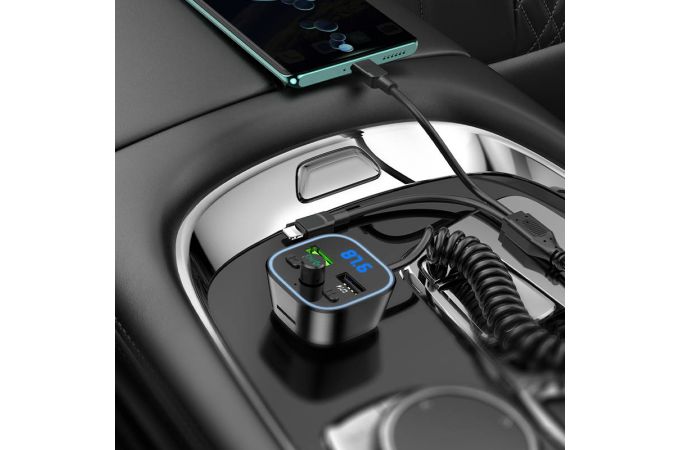 FM-Модулятор BOROFONE BC45 Prestige QC3.0 2-in-1 PD30W + QC3.0 car BT FM transmitter