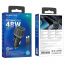 Автомобильное зарядное устройство АЗУ USB + Type-C + кабель Type-C - Type-C Borofone BZ21 PD30W + QC3.0 (черный)