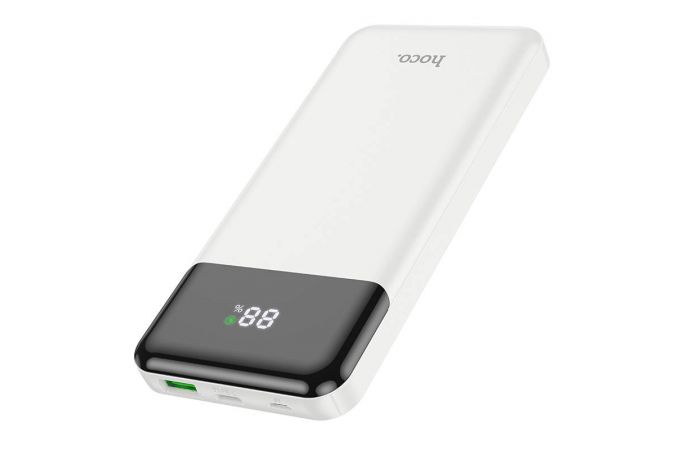 Универсальный дополнительный аккумулятор Power Bank HOCO J102 Cool figure PD20W + QC3.0 (10000 mAh) (белый)