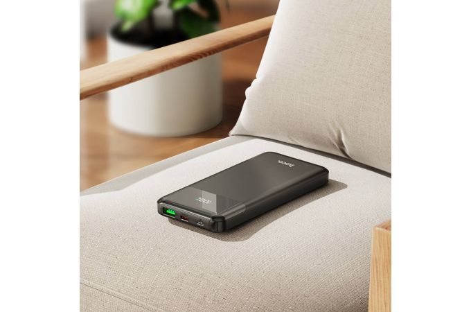 Универсальный дополнительный аккумулятор Power Bank HOCO J102 Cool figure PD20W + QC3.0 (10000 mAh) (белый)