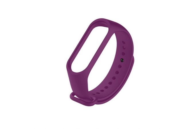 Ремешок силиконовый для XIAOMI MI Band 3/MI Band 4 цвет пурпурно-фиолетовый