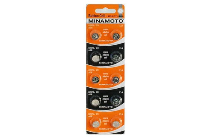 Батарейка часовая MINAMOTO AG6 LR920/10BL (цена за блистер 10 шт)