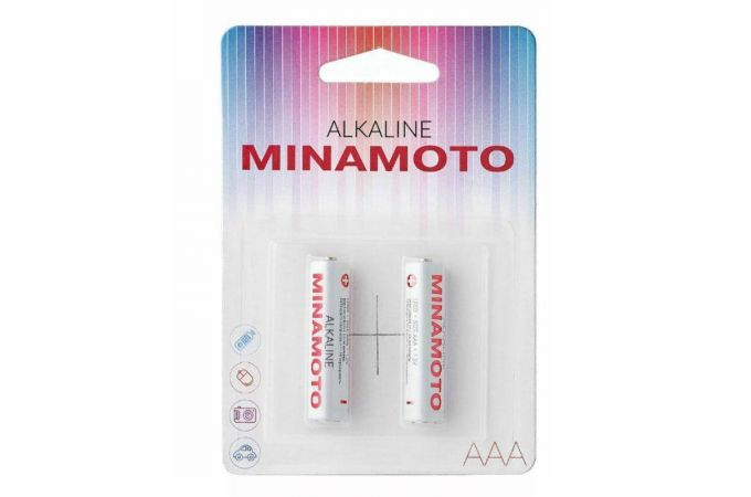 Батарейка алкалиновая MINAMOTO LR03 AAA/2BL (цена за блистер 2 шт)