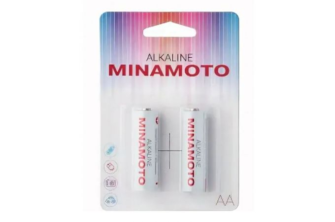 Батарейка алкалиновая MINAMOTO LR6 AA/2BL (цена за блистер 2 шт)