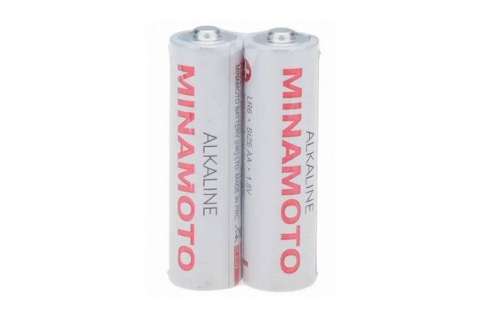 Батарейка алкалиновая MINAMOTO LR6 AA/2SH (цена за спайку 2 шт)