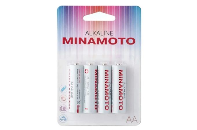 Батарейка алкалиновая MINAMOTO LR6 AA/4BL (цена за блистер 4 шт)