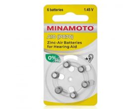 Батарейка часовая для слуховых аппаратов MINAMOTO ZA10/6BL A10 PR70