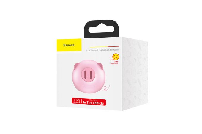 Ароматизатор салона авто BASEUS Little Fragrant Pig, розовый