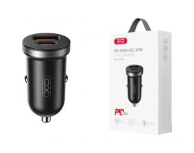 Автомобильное зарядное устройство АЗУ XO CC56 mini car charger A+C single port 30W/simultaneous 5V3A (черный)