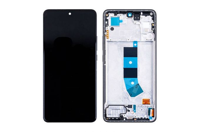 Дисплей для Xiaomi Redmi Note 13 4G (23129RAA4G) в сборе с тачскрином + рамка (черный) OLED