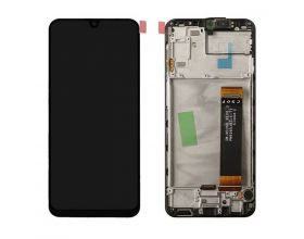 Дисплей для Samsung A235F Galaxy A23 Black (черный) в сборе с тачскрином + рамка, org (орг)