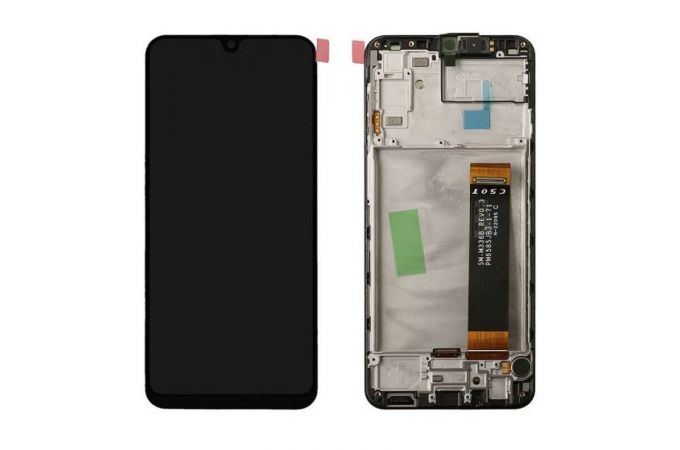 Дисплей для Samsung A235F Galaxy A23 Black (черный) в сборе с тачскрином + рамка, org (орг)