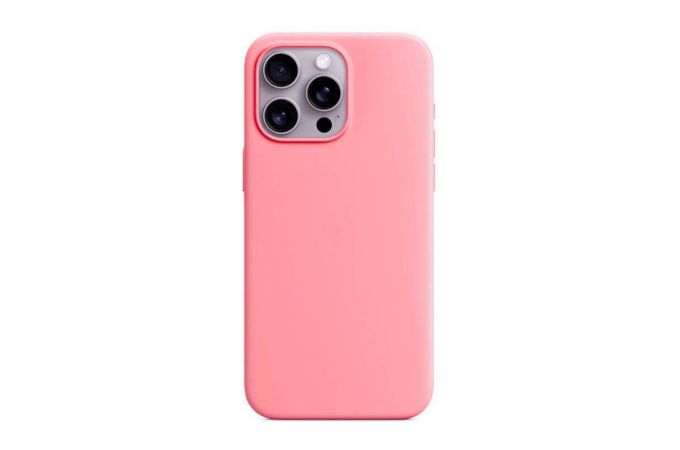 Чехол для iPhone 16 Pro (6,3) Silicone Case Soft Touch MagSafe Peony (пион)