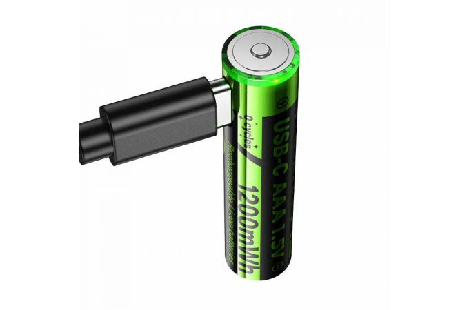 Батарейка литиевая подзарежаемая HOCO JA4 AAA (2PCS) (черный)