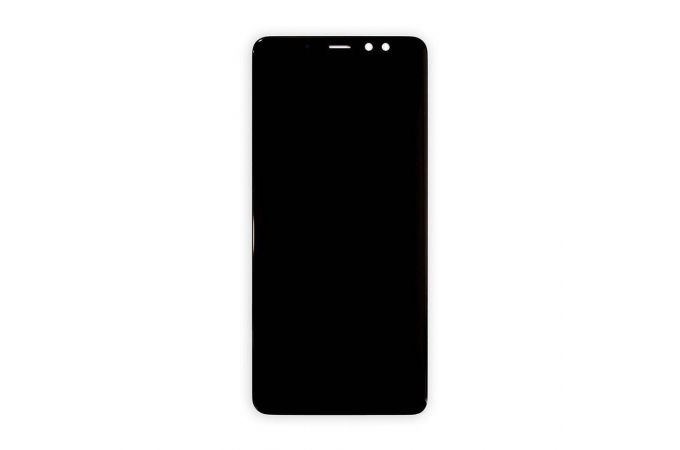 Дисплей для Samsung A730F Galaxy A8+ (2018) Black (черный) в сборе с тачскрином, 100%