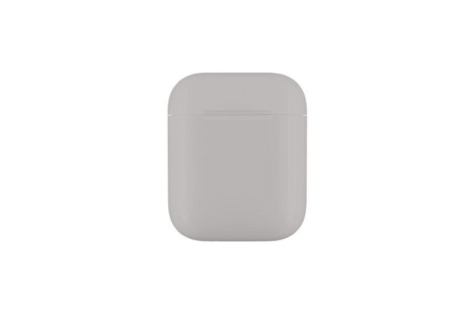 Чехол для наушников Soft-Touch AirPods пластиковый (серый)