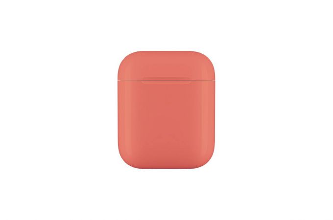 Чехол для наушников Soft-Touch AirPods пластиковый (оранжевый)