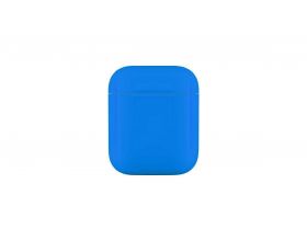 Чехол для наушников Soft-Touch AirPods пластиковый (синий)