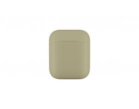 Чехол для наушников Soft-Touch AirPods пластиковый (бежевый)