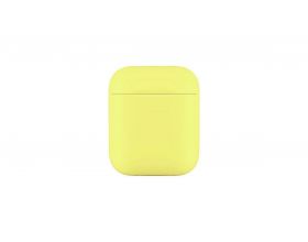 Чехол для наушников Soft-Touch AirPods пластиковый (лимонад)