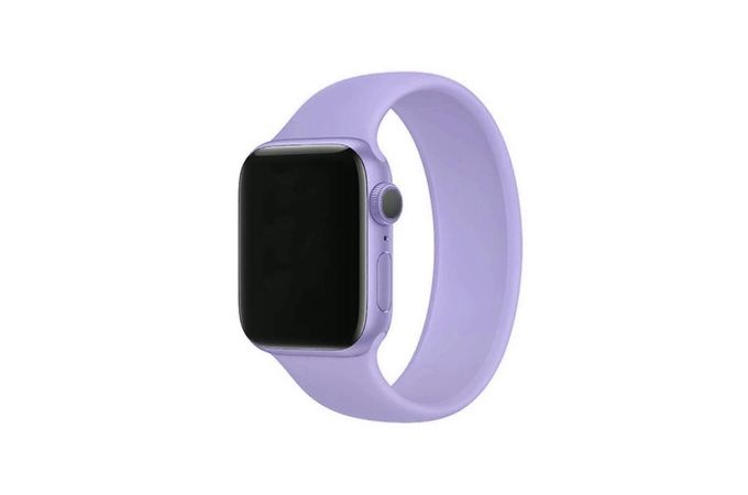 Ремешок силиконовый для Apple Watch 42-44 мм "Монобраслет" цвет александрит размер L7  (163 мм)
