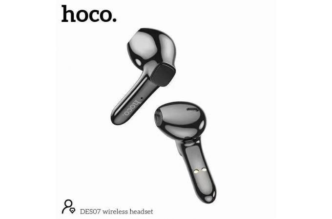 Наушники вакуумные беспроводные HOCO DES07 TWS wireless headset Bluetooth (белый)