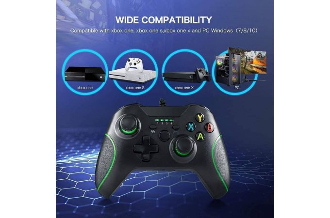 Геймпад игровой проводной Орбита OT-PCG17 Черный (XBOX ONE, PC)